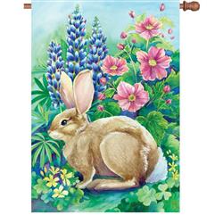 28 in. Flag - Garden Rabbit