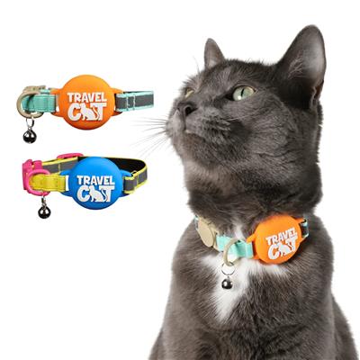 The Travel Cat AirTag Holder Collar