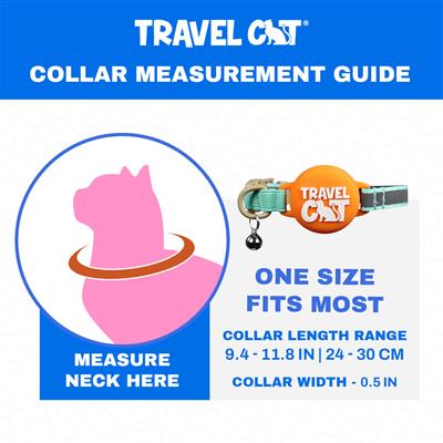 The Travel Cat AirTag Holder Collar