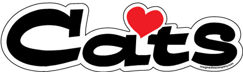 Heart Magnets - Cats