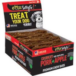 Etta Says Dog Premium Crunchy Chew Pork Bars - 12 Count