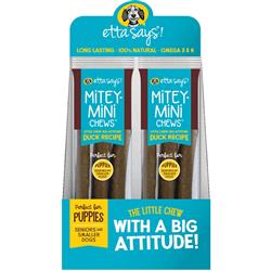 Etta Says Dog Mitey Mini Duck Chew 1.37oz. 3 Pack - 18 Count