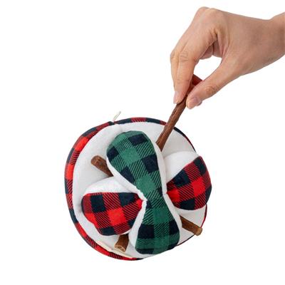 Plush Plaid Puzzle Ball - 5"