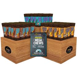 Etta Says Dog Premium Crunchy Select Chew Starter Kit With Wood Display- 54 Pieces