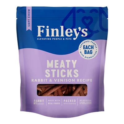 Finley's Dog Meaty Sticks Rabbit & Venison 12oz.