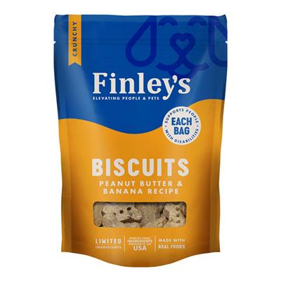 Finley's Dog All Natural Biscuits Peanut Butter & Banana 6oz.