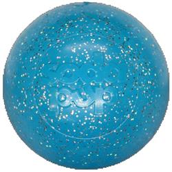 Glitter Ball Dog Toy | Soft PUP-X Rubber Floating Fetch Ball with Treat Dispenser | USA Made
