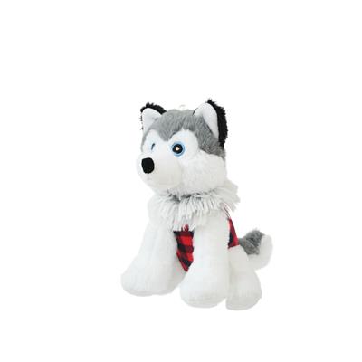 Plush Husky with Plaid Jacket - 11“
