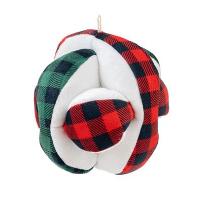 Plush Plaid Puzzle Ball - 5"