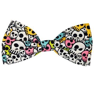 Cotton Candy Skulls Bow Tie
