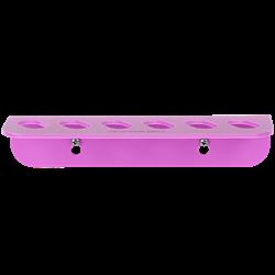 Acrylic 6 Scissor Holder Wall Mount Hot Pink by PetStore.Direct