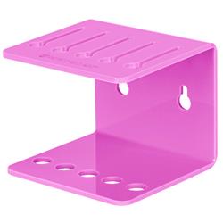Acrylic 5 Comb Holder Tabletop and Wall Mount Hot Pink by PetStore.Direct