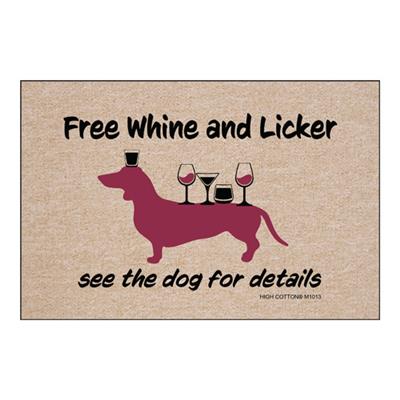 FREE WHINE AND LICKER - Doormat