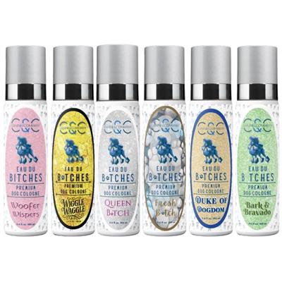 6 Premium Dog Colognes 3.4oz Set by Eau Du Bitches