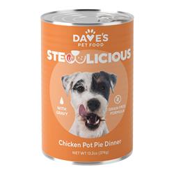 Dave's Dog Stewlicious Chicken Pot Pie Dinner - 13.2oz. (Case of 12)