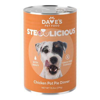 Dave's Dog Stewlicious Chicken Pot Pie Dinner - 13.2oz. (Case of 12)