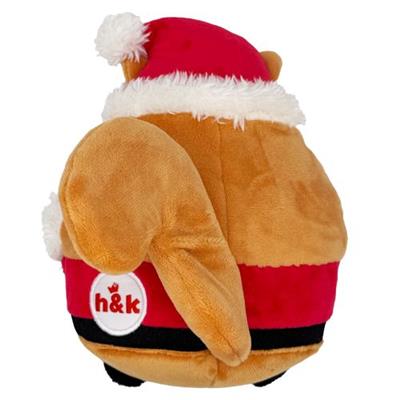 Pudgies Santa Squirrel Toy