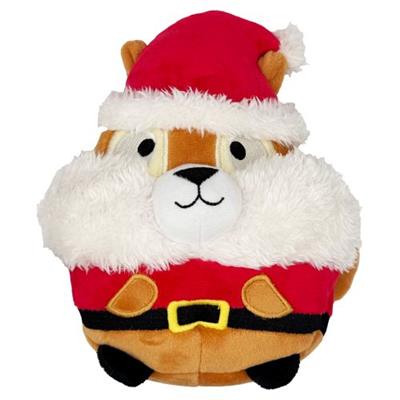 Pudgies Santa Squirrel Toy