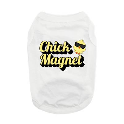 Chick Magnet Dog Shirt - White