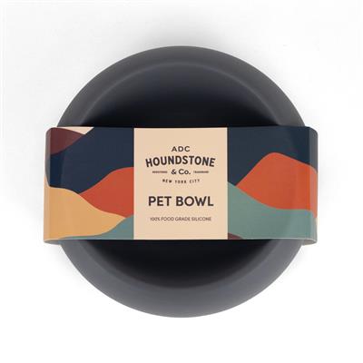 The "Coquito" Silicone Dog Bowl, Dishwasher Safe, 1 Cup, Charcoal