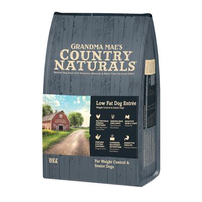 Grandma Mae's Country Naturals Dog Senior Low Fat Entree With Meat And Brown Rice 24Lbs