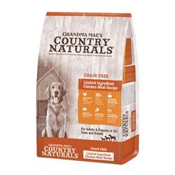Grandma Mae's Country Naturals Dog Limited Ingredient Grain Free Chicken Meal Recipe 12Lbs