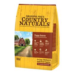 Grandma Mae's Country Naturals Dog Puppy Entree Chicken Meal & Brown Rice Recipe 24Lbs