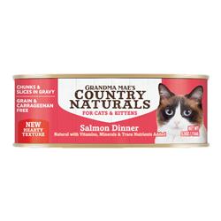 Grandma Mae's Country Naturals Cat Grain Free Salmon Slices In Gravy 5.5oz. (Case of 24)