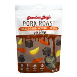 Grandma Lucy's Dog Freeze-Dried Meatball Pork Roast Treat 3oz.