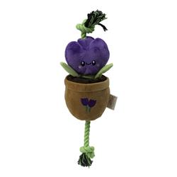 Territory Dog Treat Tug Flower Purple 16 Inches