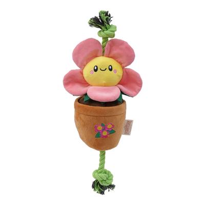 Territory Dog Treat Tug Flower Pink 16 Inches