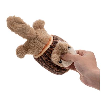 Territory Dog Plush Animated Squirrel In A Log 7.1 Inches