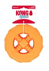 KONG Squeakz Wheel Dog Toy Orange, 1ea/LG