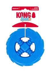 KONG Squeakz Wheel Dog Toy Blue, 1ea/MD
