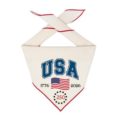 USA 250 | Patriotic Dog Bandana | 4th of July | Memorial Day | Independence Day | Fourth of July | 1776