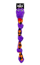 KONG Halloween Knots Snake Dog Toy Purple, 1ea/MD/LG