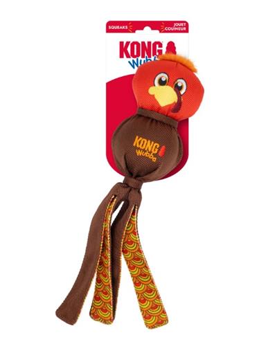 KONG Wubba Turkey Dog Toy Red Red, 1ea/LG