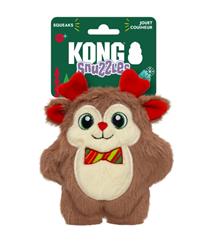KONG Holiday Snuzzles Bow Tie Reindeer Dog Toy 1ea/SM