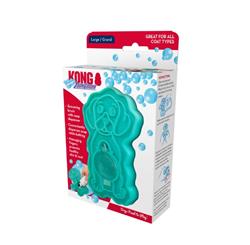 KONG ZoomGroom Bubbles Rubber Dog Grooming Brush 1ea/LG