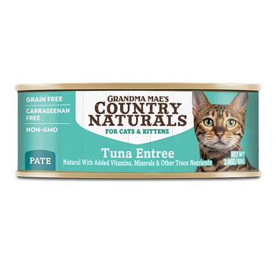 Grandma Mae's Country Naturals Grain Free Pate Wet Cat & Kitten Food Tuna 2.8oz. (Case of 24)