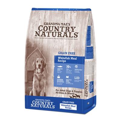 Grandma Mae's Country Naturals Grain Free LID Dry Dog Food Whitefish 4lb