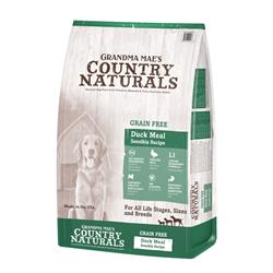 Grandma Mae's Country Naturals Grain Free LID Dry Dog Food Duck Meal Sensible 4lb