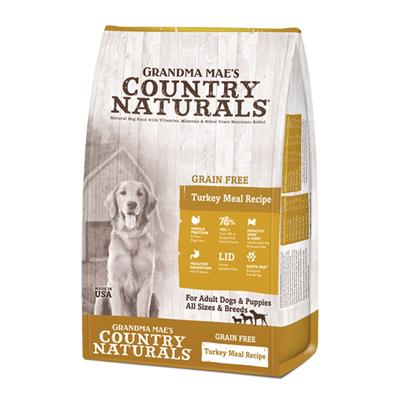 Grandma Mae's Country Naturals Grain Free L.I.D. Dry Dog Food Turkey 25lb