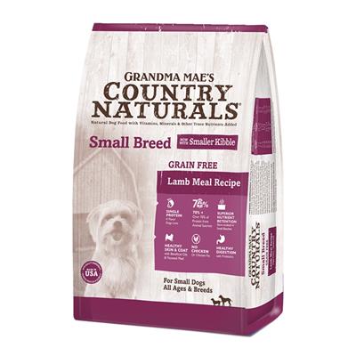 Grandma Mae's Country Naturals Grain Free L.I.D. Small Breed Dry Dog Food Lamb 14lb