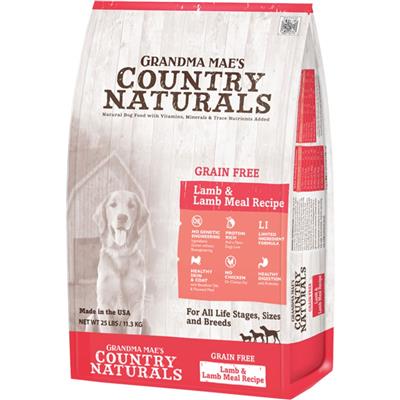 Grandma Mae's Country Naturals Grain Free LID Dry Dog Food Lamb & Lamb Meal 23lb