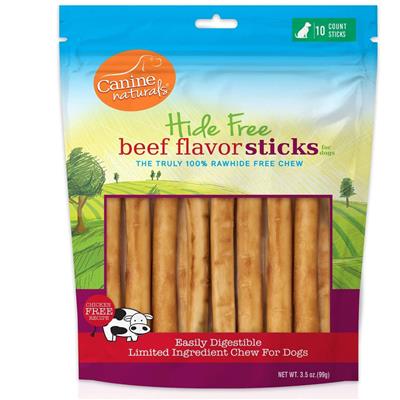 Canine Natural Hide Free 5" Beef Stick 10Pk