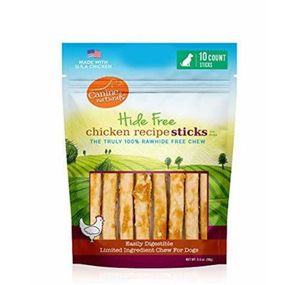 Canine Natural Hide Free 5" Chicken Stick 10Pk