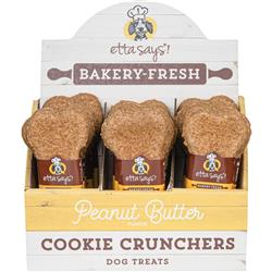 Etta Says! Cookie Cruncher Dog Treat Peanut Butter 24ea/5 in. 1oz.