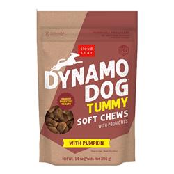 Cloud Star Dynamo Dog Tummy Soft Chews Pumpkin and Ginger Formula Dog Treats, 14-Oz. Bag