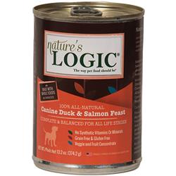 Natures Logic Dog Duck Salmon 13.2oz. (Case of 12)